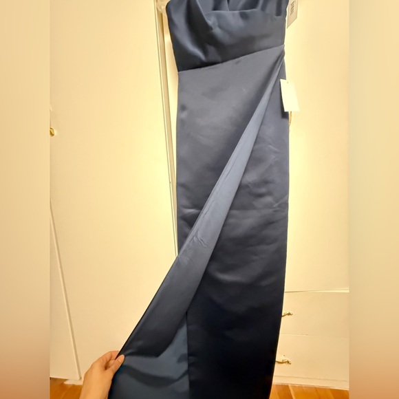 JAYGODFREY Midnight Blue Navy Strapless Dress Szie 8 - Picture 6 of 14